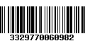 Código de Barras 3329770060982