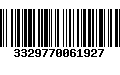 Código de Barras 3329770061927