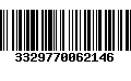 Código de Barras 3329770062146