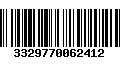 Código de Barras 3329770062412