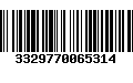 Código de Barras 3329770065314