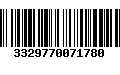 Código de Barras 3329770071780