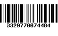 Código de Barras 3329770074484