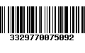 Código de Barras 3329770075092