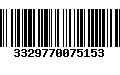 Código de Barras 3329770075153