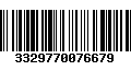 Código de Barras 3329770076679