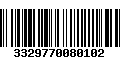 Código de Barras 3329770080102