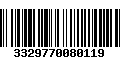 Código de Barras 3329770080119