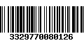 Código de Barras 3329770080126