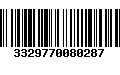 Código de Barras 3329770080287