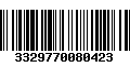 Código de Barras 3329770080423