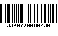 Código de Barras 3329770080430