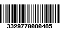 Código de Barras 3329770080485