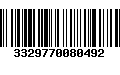 Código de Barras 3329770080492