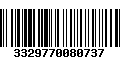 Código de Barras 3329770080737