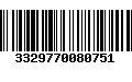 Código de Barras 3329770080751