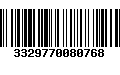 Código de Barras 3329770080768