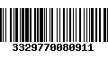 Código de Barras 3329770080911