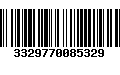 Código de Barras 3329770085329