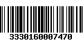 Código de Barras 3330160007470