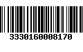 Código de Barras 3330160008170