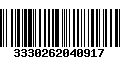 Código de Barras 3330262040917