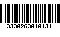 Código de Barras 3330263010131