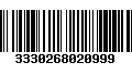 Código de Barras 3330268020999