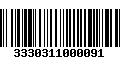 Código de Barras 3330311000091