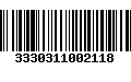 Código de Barras 3330311002118