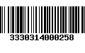 Código de Barras 3330314000258