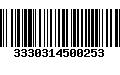 Código de Barras 3330314500253