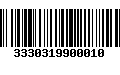 Código de Barras 3330319900010