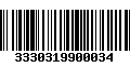 Código de Barras 3330319900034