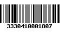 Código de Barras 3330410001807