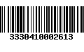 Código de Barras 3330410002613