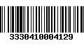 Código de Barras 3330410004129