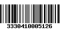 Código de Barras 3330410005126