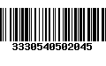 Código de Barras 3330540502045