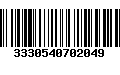 Código de Barras 3330540702049