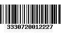 Código de Barras 3330720012227