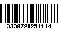 Código de Barras 3330720251114