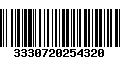 Código de Barras 3330720254320