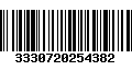 Código de Barras 3330720254382