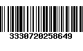 Código de Barras 3330720258649