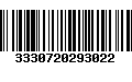 Código de Barras 3330720293022