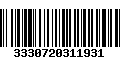 Código de Barras 3330720311931