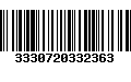 Código de Barras 3330720332363