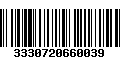 Código de Barras 3330720660039