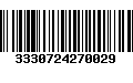 Código de Barras 3330724270029